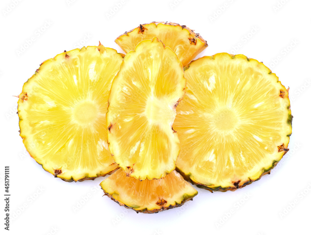 Fresh pineapple on white. This file is cleaned, retouched, contains clipping path and is ready to use. Fresh pineapple on white. This file is cleaned, retouched, contains clipping path and is ready to use.