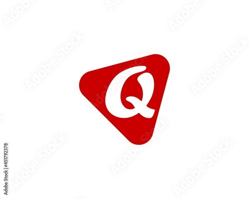 Q and QQ letter logo design vector template