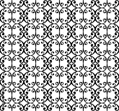 Classic seamless pattern. Damask orient ornament. Classic vintage background. Orient black and white ornament for fabric, wallpaper and packaging