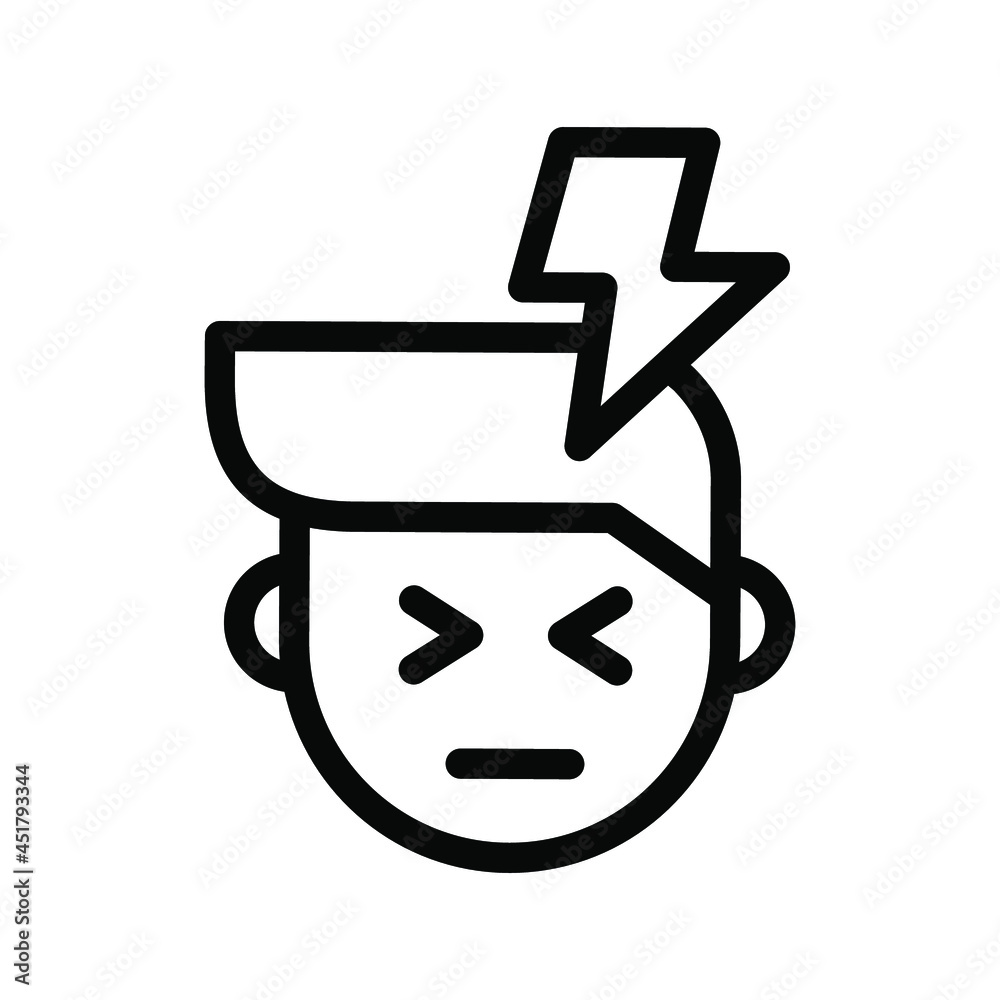 headache line icon illustration vector graphic headache line icon illustration vector graphic