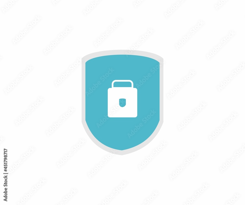 design about shield and padlock icon design about shield and padlock icon