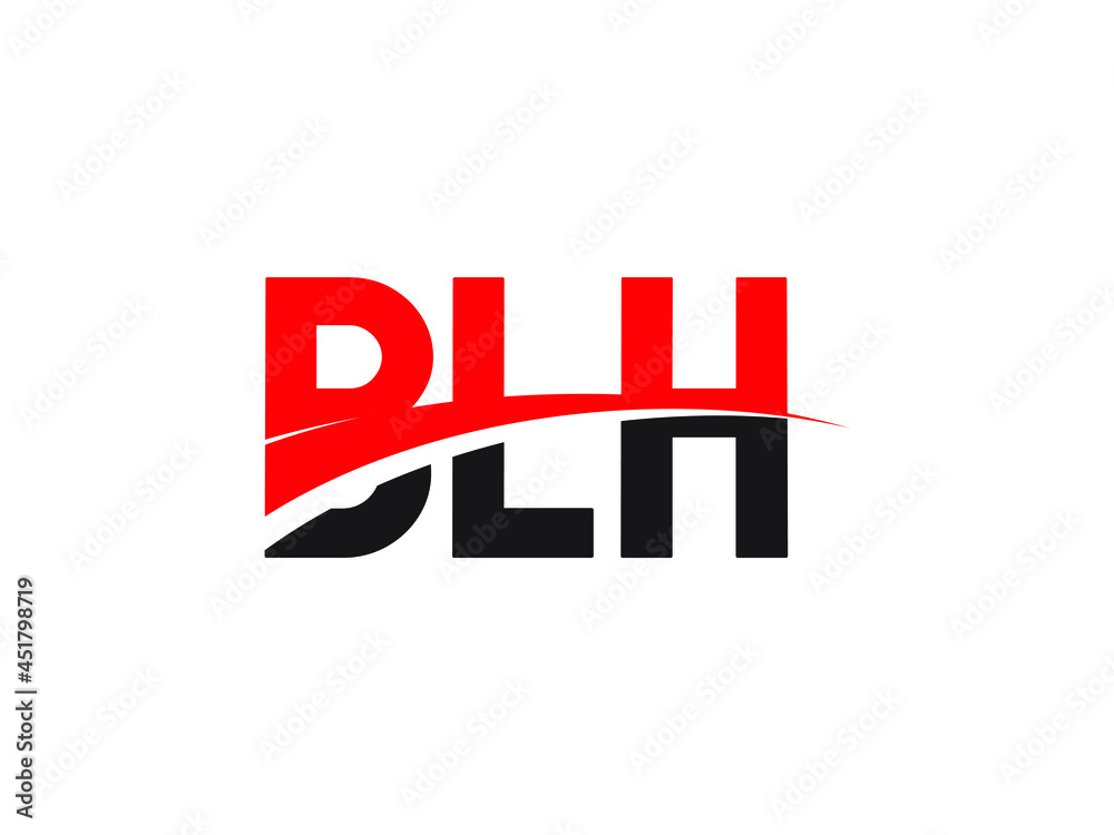 BLH Letter Initial Logo Design Vector Illustration