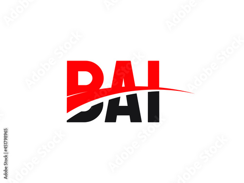 BAI Letter Initial Logo Design Vector Illustration