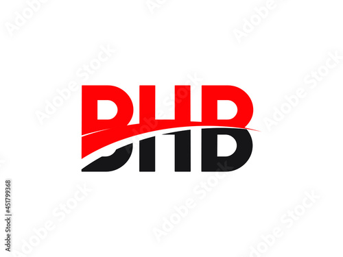 BHB Letter Initial Logo Design Vector Illustration