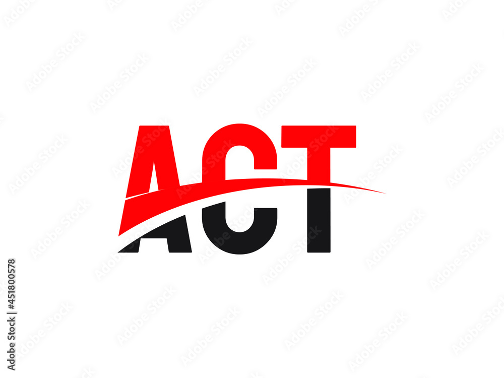ACT Letter Initial Logo Design Vector Illustration ACT Letter Initial Logo Design Vector Illustration