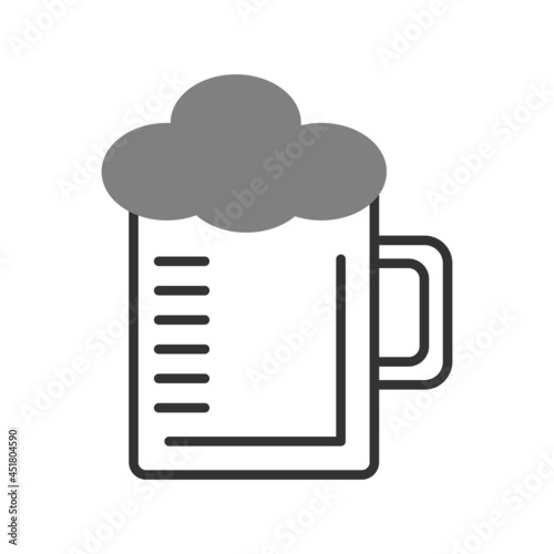 Beermug Two Color Solid Vector Icon Design