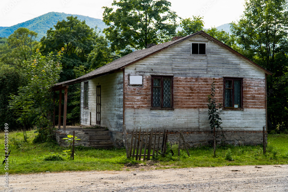 wooden house, rural house, old house, house in the mountains wooden house, rural house, old house, house in the mountains