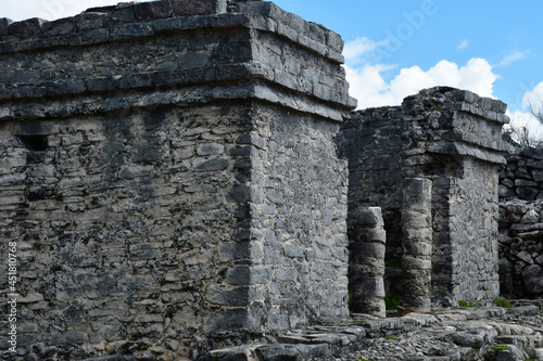 Tulum; United Mexican State - may 20 2018 : pre Columbian site