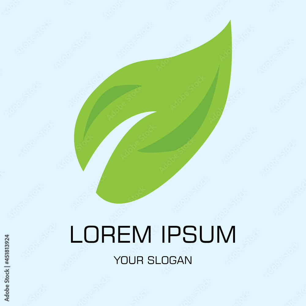 green leaf vector logo, the vector logo can be used for brands, companies, icon, and more green leaf vector logo, the vector logo can be used for brands, companies, icon, and more
