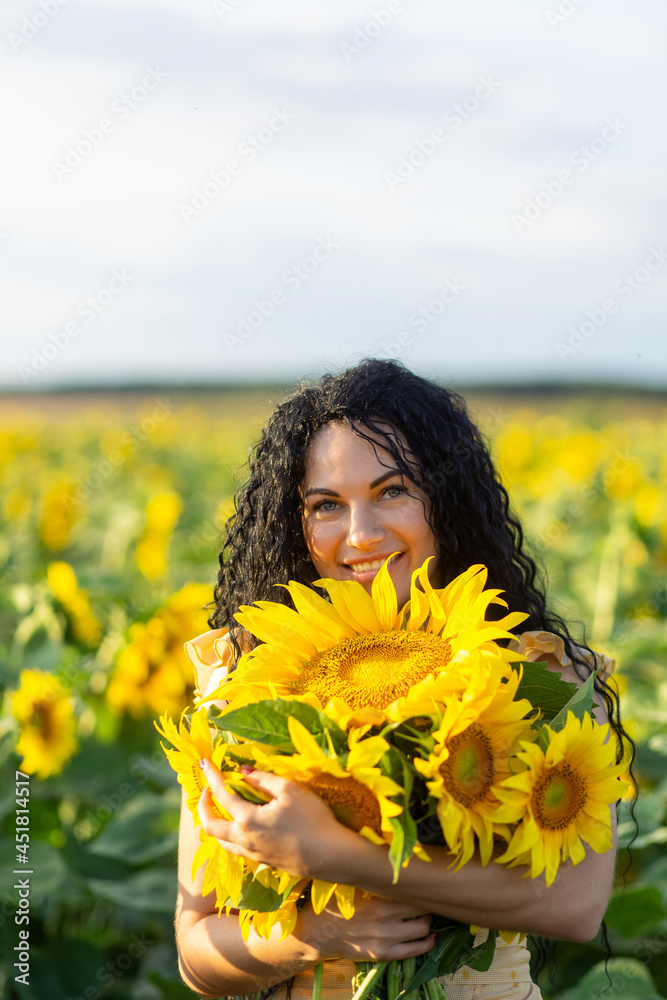 Portrait of a beautiful smiling dark-haired woman Portrait of a beautiful smiling dark-haired woman