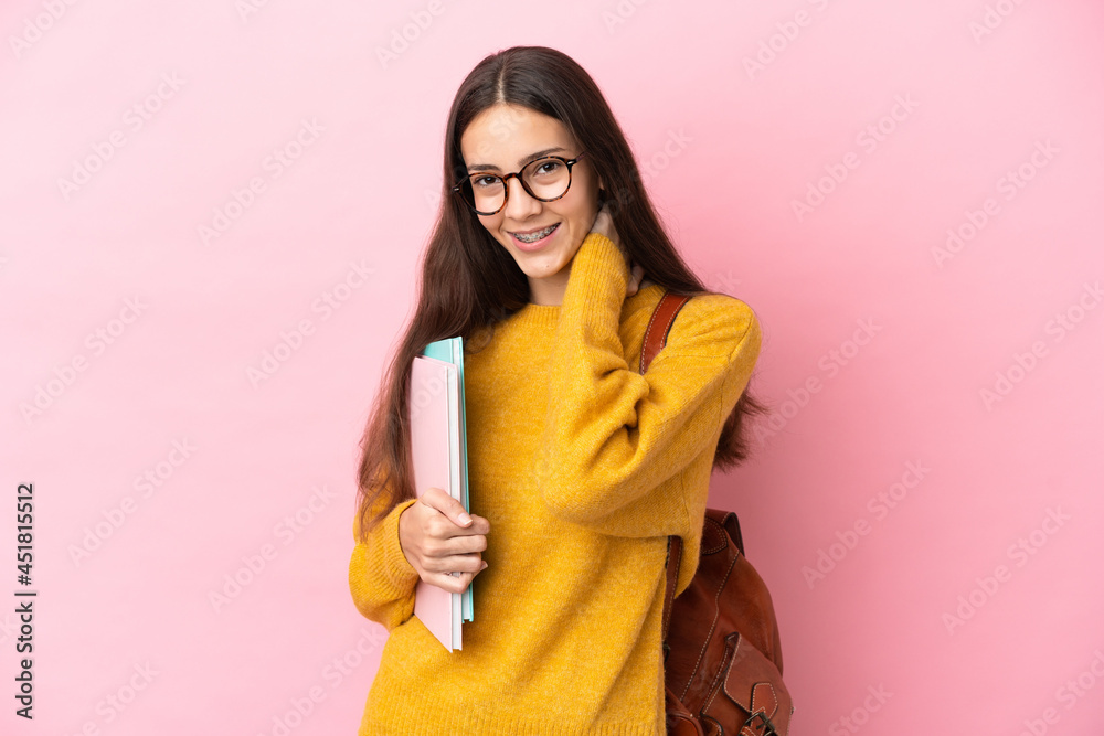 Young student woman over isolated background laughing Young student woman over isolated background laughing
