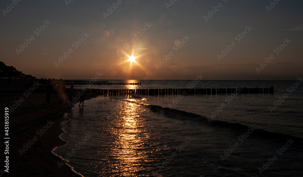 Sunset on the beach