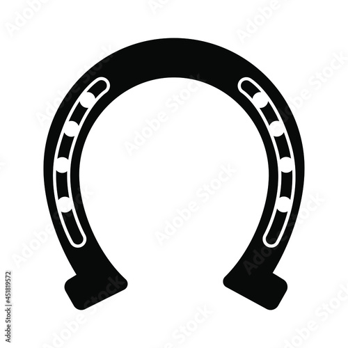 Horseshoe icon vector. lucky illustration sign. casino illustration symbol.