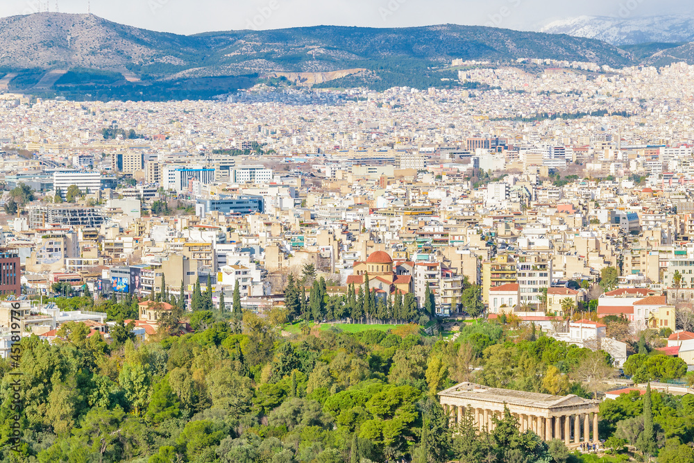 Athens Aerial Landscape, Greeece