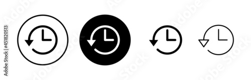 History icons set. History vector icon