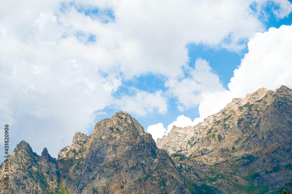 Teton Mountain Range in Grand Teton National Park, Wyoming, USA