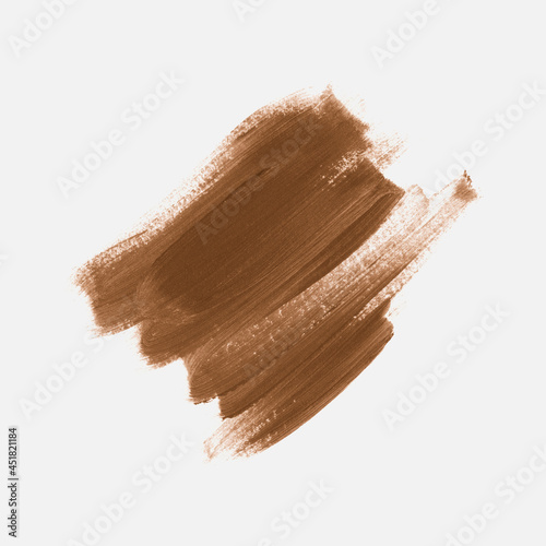 Grunge coffee brown brush paint texture design background. Creative graphic vector. 
