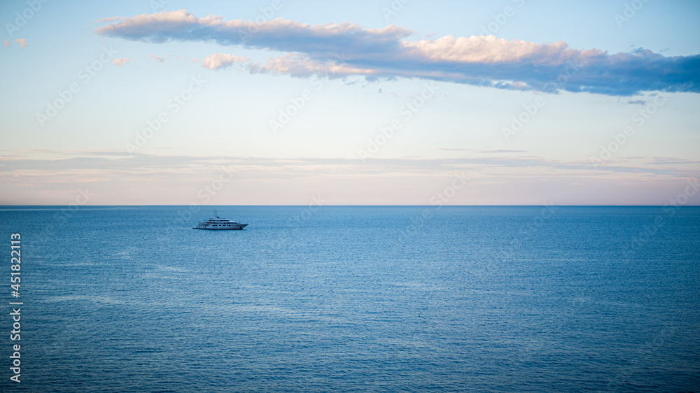 yatch on french ocean 
