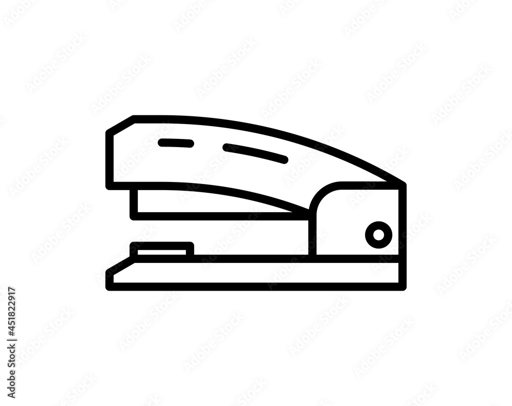 Stapler icon. isolated on white background. Flat design Stapler icon. isolated on white background. Flat design