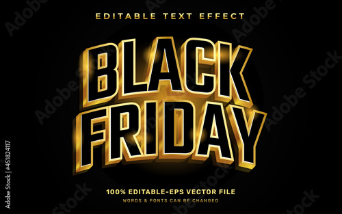 Black friday text effect photo