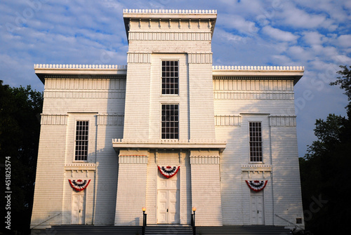 Billede på lærred The Old Whalers Chapel in Sag Harbor, Long Island is now a combined Presbyterian