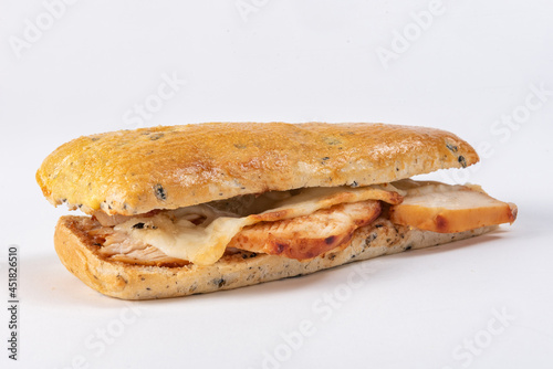 Braised Chicken and Cheese Sandwich