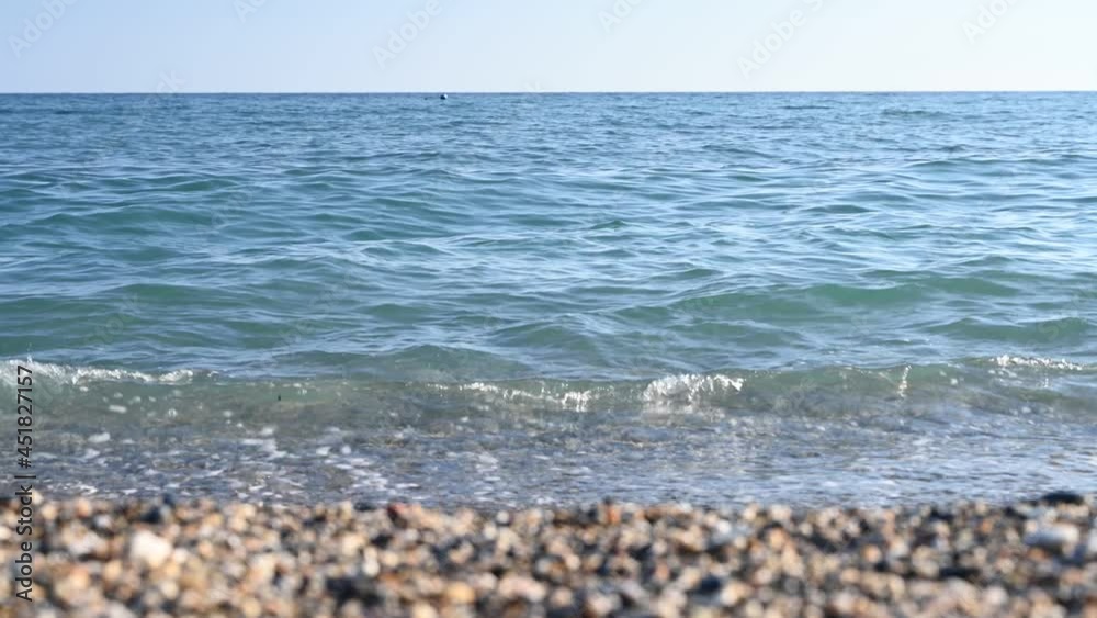 Sea water on a rocky beach beach Sea water on a rocky beach beach