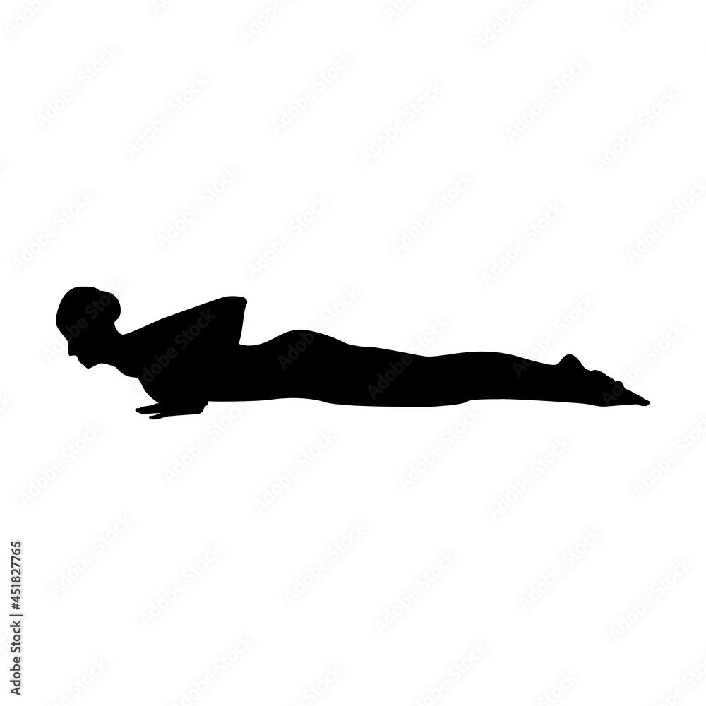 Yoga silhouette vector illustration black and white Yoga silhouette vector illustration black and white