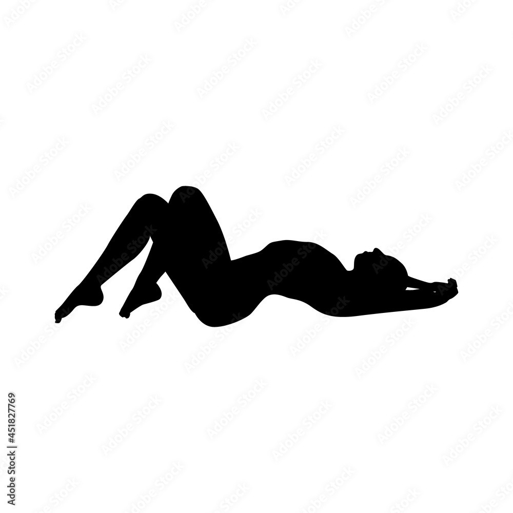 Yoga silhouette vector illustration black and white Yoga silhouette vector illustration black and white