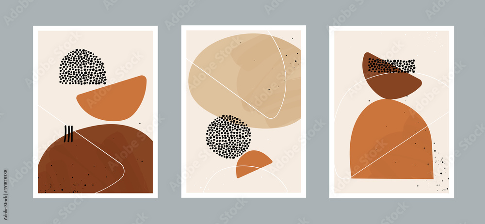 Abstract line and dots arts background with different shapes for wall decoration, postcard or brochure cover. Vector design Abstract line and dots arts background with different shapes for wall decoration, postcard or brochure cover. Vector design