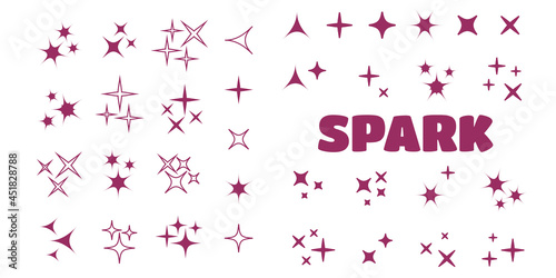 Black sparkles, glowing light effect stars. sparkles vector