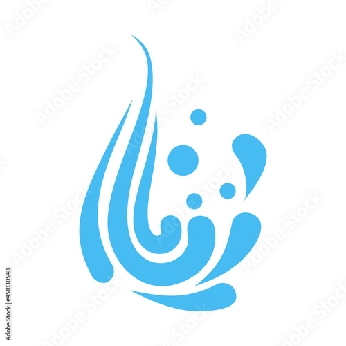 Splash vector icon. water illustration symbol. sea ​​or ocean sign or logo.
