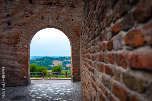 The medieval town of Gradara castle.