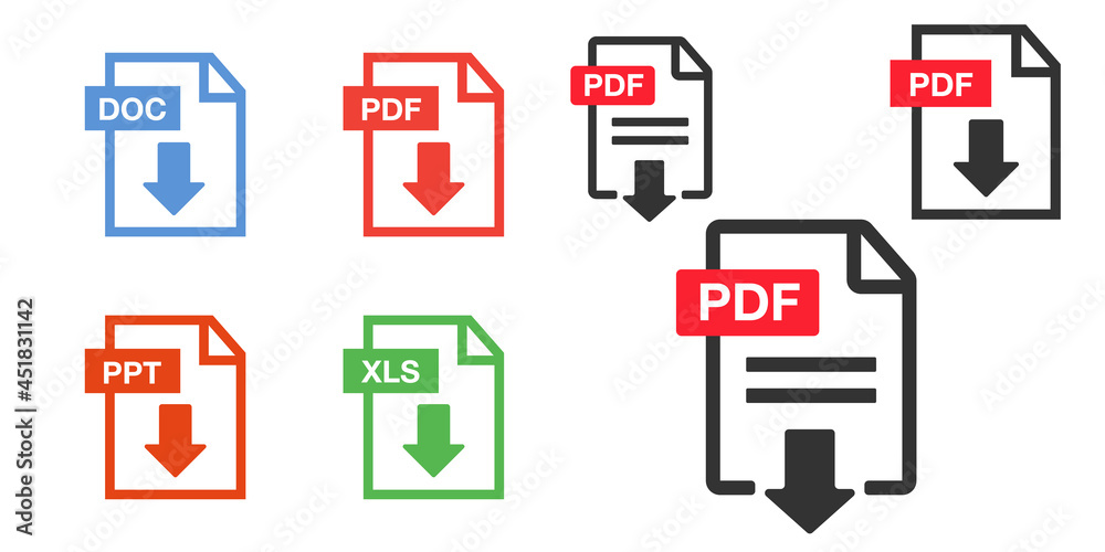 File Icons. Document vector icon. PDF icons File Icons. Document vector icon. PDF icons