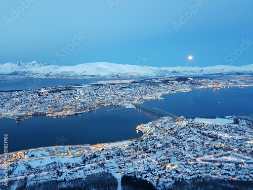 view of the city of tromsø in Norway