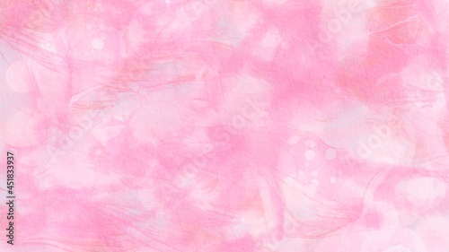 ピンク色の和紙風背景素材