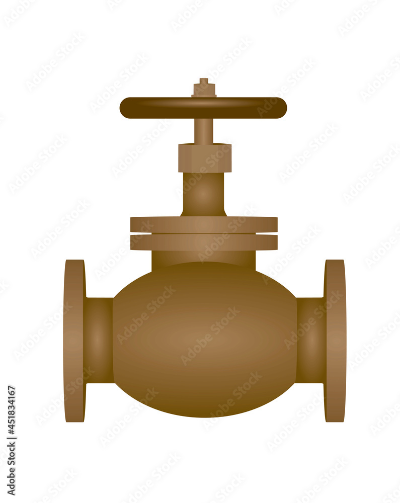 Metal industrial valve. vector illustration Metal industrial valve. vector illustration