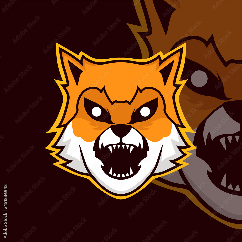 dog mascot, logo epsort beast dog mascot, logo epsort beast
