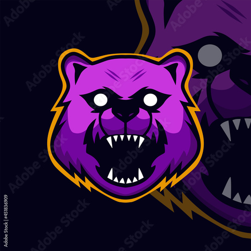 bear mascot  logo epsort beast
