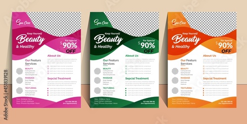 Spa Beauty Care Flyer Template 