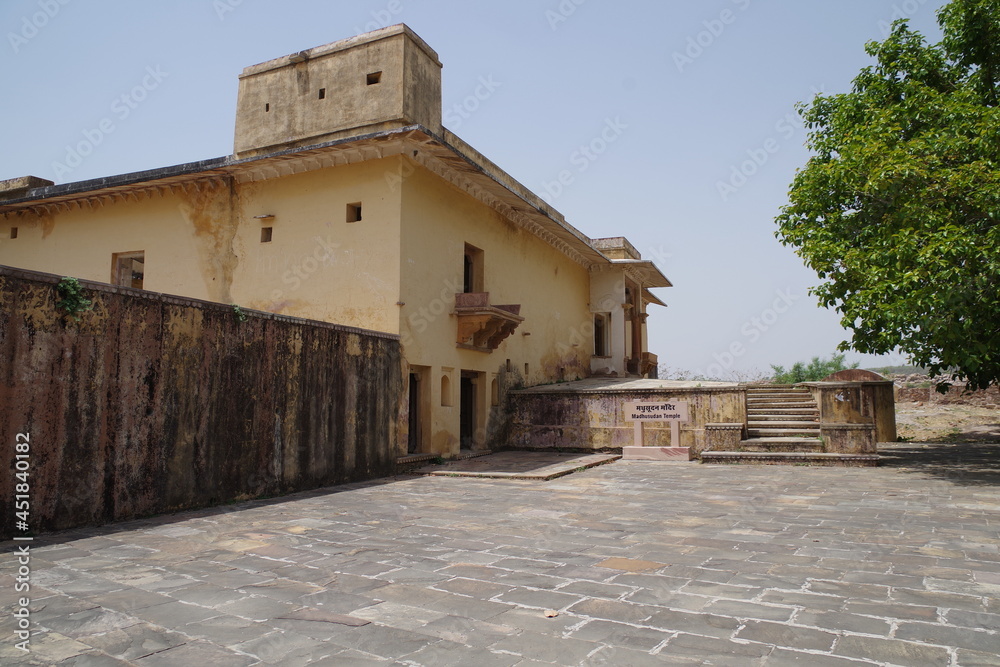 インド　世界遺産ラージャスターンの丘陵要塞群のガグロン城