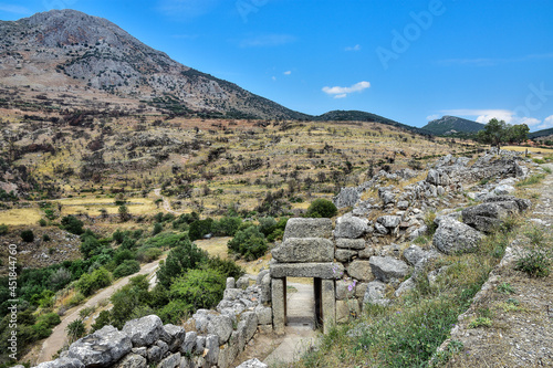 Ancient ruins of Mycenae in Greece 