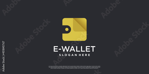 Crypto wallet logo with modern creative element Premium Vector part 1