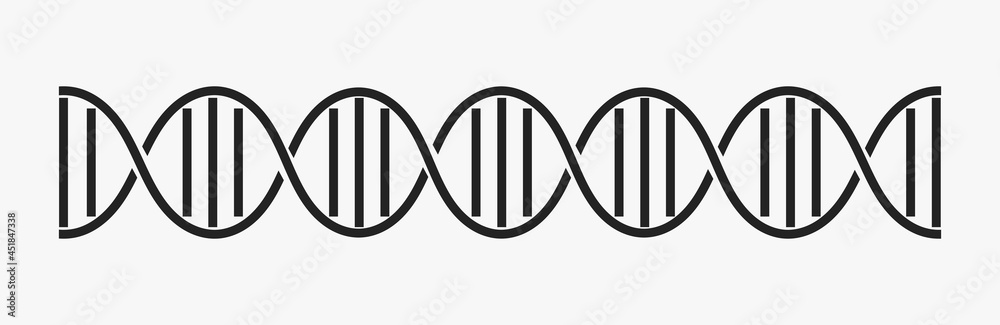 DNA helix strand icon DNA helix strand icon