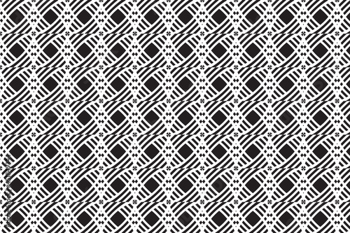 Abstract geometric seamless pattern for fabrics and other multiple usage