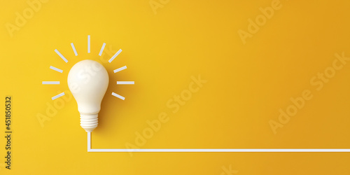 light bulb, new idea innovation concept