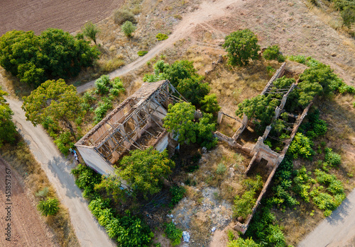 Aerial photography with drone, landscape and urban