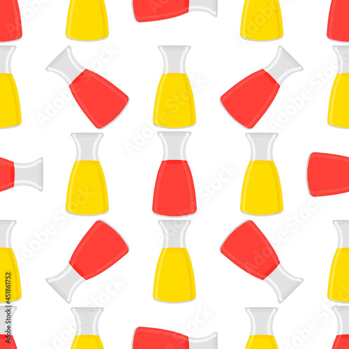 Illustration on theme big colored lemonade in glass jug