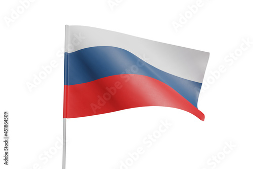Waving Russian flag isolated on white background. 3D render Free Download Waving Russian flag isolated on white background. 3D render - GFXLoad
