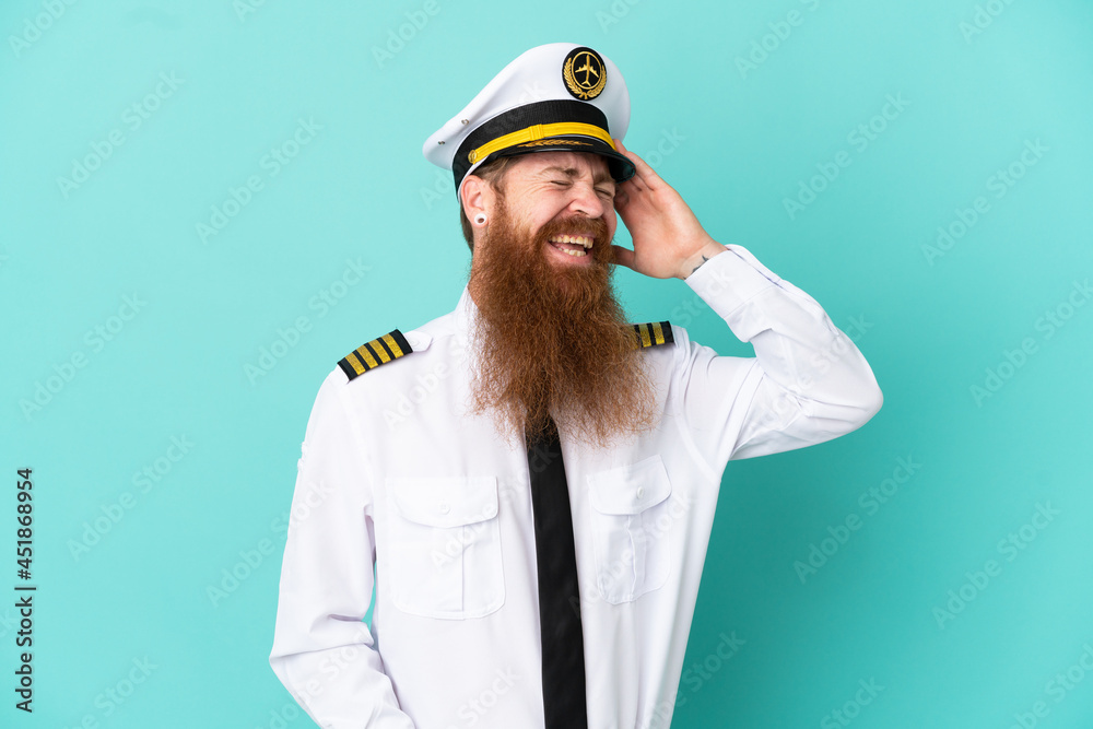 Redhead caucasian man playing rugby isolated on yellow background smiling a lot Redhead caucasian man playing rugby isolated on yellow background smiling a lot